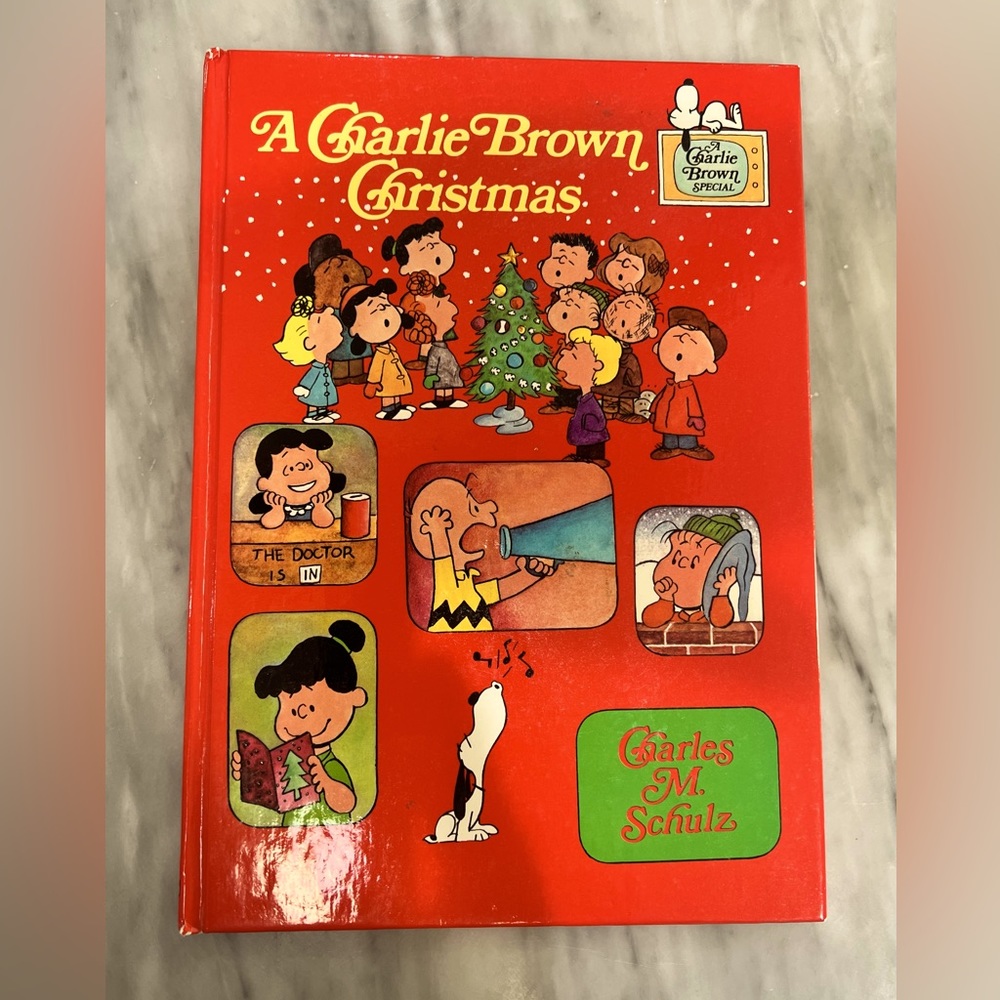 Rare 1977 a Charlie Brown Christmas hard cover book